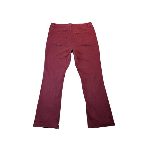 Maurices bootcut highrise maroon pants 18w * - Picture 2 of 4